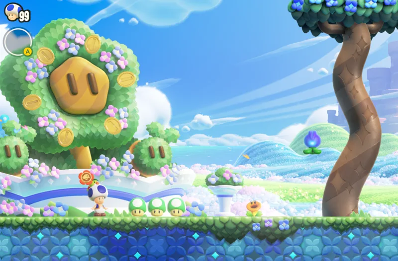 A Mario Wonder Troll Level